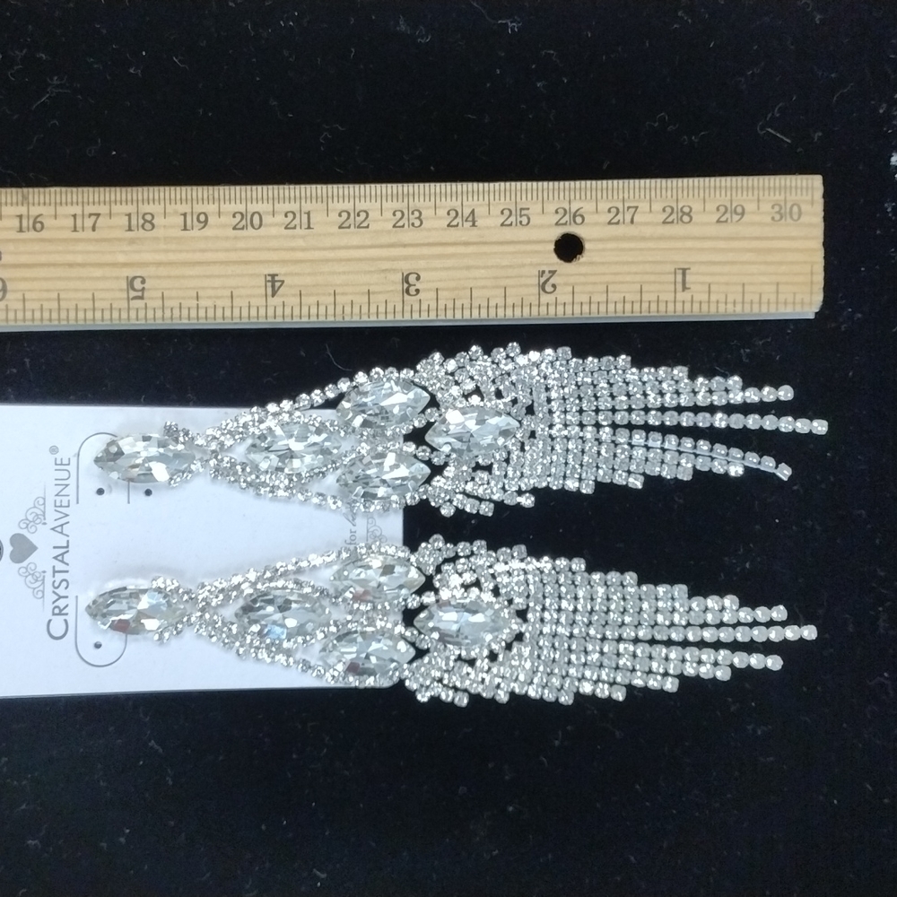 Rhinestone earrings